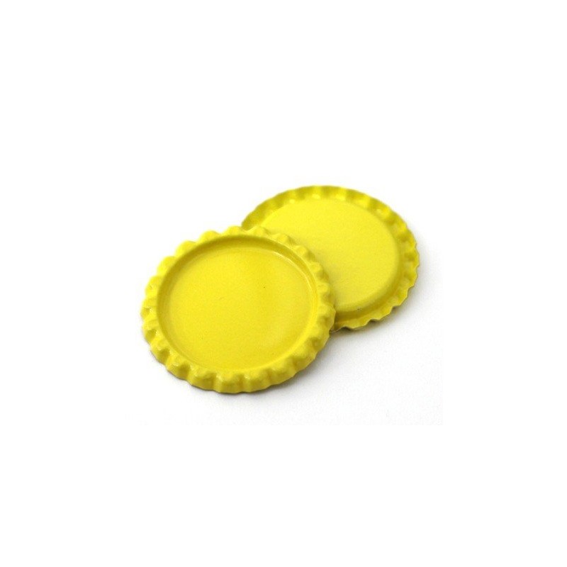 Flattened Bright Bottle Cap Multi-Color 30 Pack.