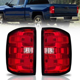 OKOVO 2pcs Tail Light Assembly Set Rear Left Right Clear Lamps for Chevy for Silverado 3500HD/2500HD/1500LD/1500 for GMC