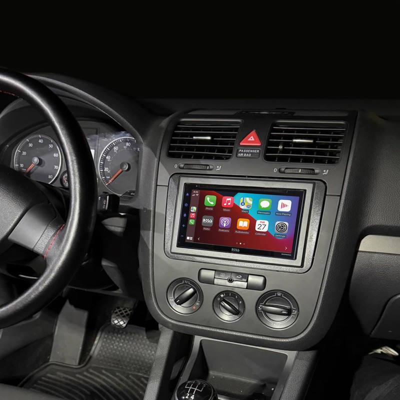 Scosche ICVW6BN Double DIN Radio Install Dash Kit Compatible with