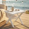 Furnimart 18" Square Foldable Side Table for Outdoor & Camping,