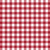 Quality Fabric Gingham Picnic Blanket Pattern Red on White 100%