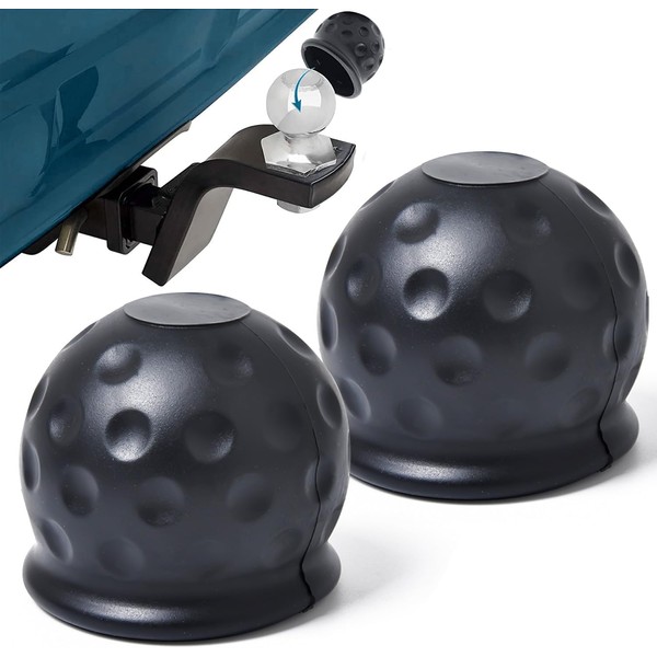 2 Stück Anhängerkupplung Abdeckung,Gummi Abdeckung Anhängerkupplung für Ø50 mm Kugelkopfkupplungen,Hänger