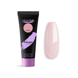 Glam'Up Paris - Poly Gel Semi-Permanent - Extension Gel in Tube - Builder Gel for UV Nails - Art Design for Nails - Easy to Use - Long Lasting - Light Pink