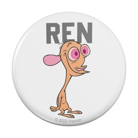 Ren and Stimpy Show Collegiate Ren Pinback Button Pin