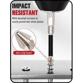 High Magnetic Screwdriver Drill Bit Set - Magnetic Screwdriver Bits - #2 Impact Phillips Bits (1"-6" Long), S2 Steel Magnetic Drill Bits, Anti-Slip Hex Shank for Drills