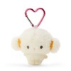 Sanrio 307386 Cogimyun Mini Plush Charm, Off-White