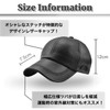 BUZZxSELECTION CAP059 Men's Leather Cap, Hat, Stylish, Leather, Synthetic Leather,