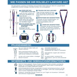 Butterfly Lanyards Neck Strap Lanyard with Buckle and Metal Clip Rose, rose, Unit size