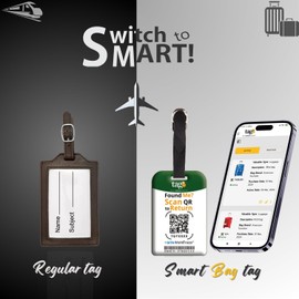 [Pack 2] tag8 Portugal Flag Smart Luggage tag |Trendy Luggage tag ID Identification | Suitcase Tag | Fashionable Digital Name tag | Airline Compliant, SITA World Tracer Code Enabled | Gift idea