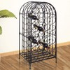 ZJMTOCYU Elegant Wrought Iron Wine Rack for Heartfelt Gatherings, Holds