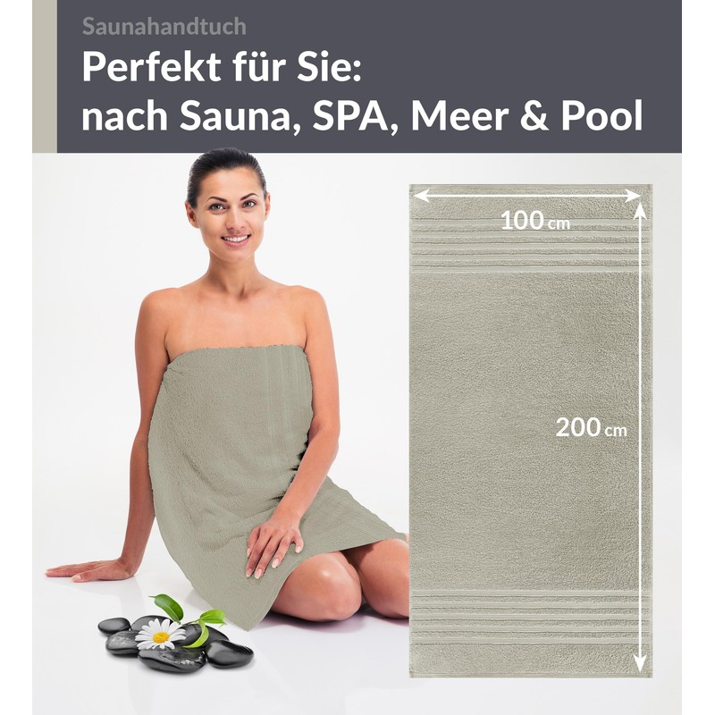 Lashuma XXL Bath Towel for Men 100 x 200 cm