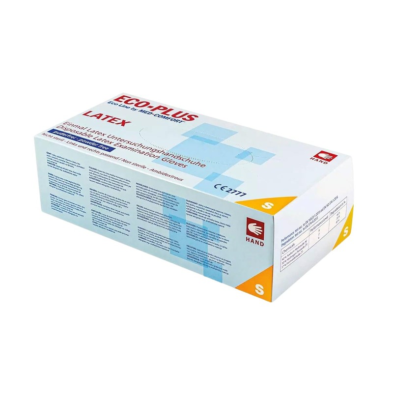 Eco-Plus Latex Disposable Gloves - Powder-Free - X-Large
