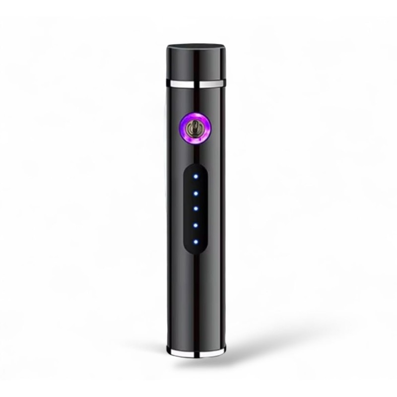 NIVEK Electric Lighter, Rechargeable USB, Cylinder Round Barrel Shape, Double