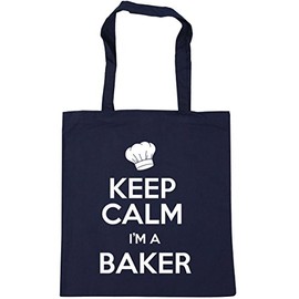 Hippowarehouse Keep Calm I'm a Baker Tote Shopping Gym Beach Bag 42cm x38cm, 10 litres