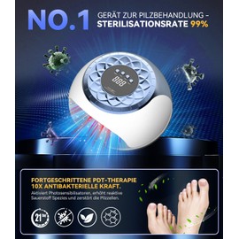 Upgrade nagelpil lasegerät 【21-Tage schnell】【Individuell einstellbar: 3-10min】 für mehrere & FingernägelNagelpilz LaserGerät für ehandlung, 365nm Infrarot-Licht 405nm Blau sicher und zuverlässig