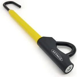 Artago 871A/B Steering Wheel Brake Pedal Lock, Yellow, Key Lock, Made in Europe, High Security, Adjustable Length, Easy Hook System