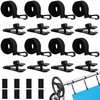 codree 24 Pcs Pool Solar Cover Reel Attachment Kit, Inground