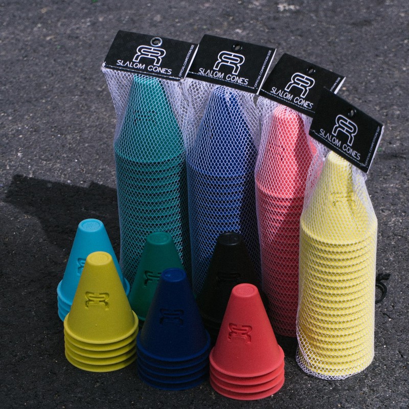 FR Skates FreeStyle Slalom Skate Cones (Pack of 20) (Black)