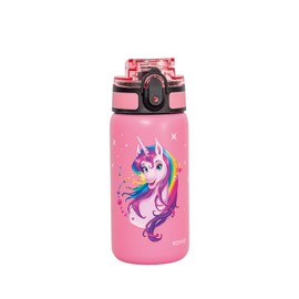 ROTH Unicorn Portrait Drinking Bottle with Easy Drinking Cap - 350 ml, Stainless Steel, BPA-Free - Children's Drinking Bottle