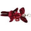 Cute Key Chain Fluffy Rabbit Simulation Flower Keyring Pendant Decor