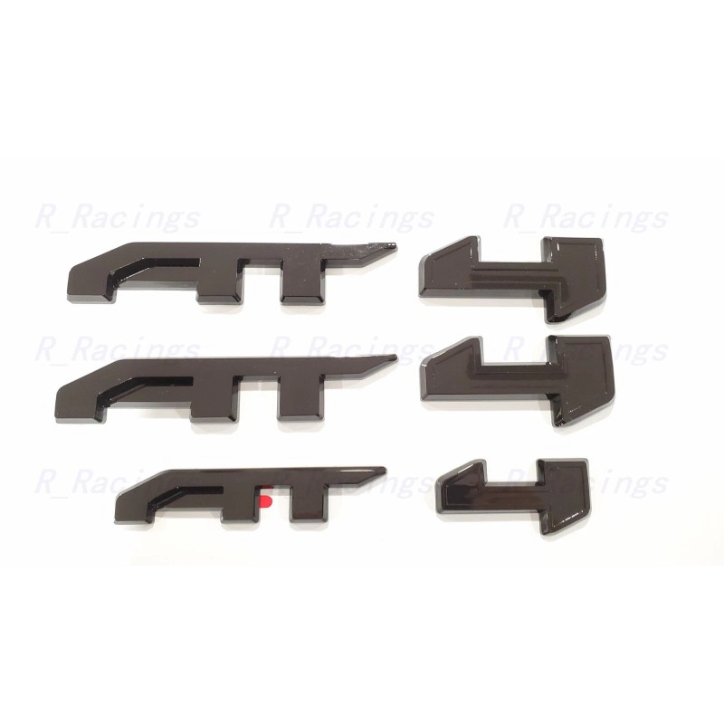 Auto 5PC Grill Door Rear Gloss Black AT4 Sierra OVERLAY