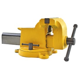 Yost Vises 906-HV 6" High-Visibility Heavy Duty Steel Bench Vise, Yellow