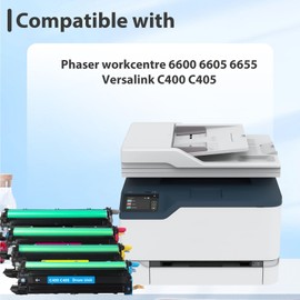 C400 C405 Drum Unit Replacement for Xerox 108R01121 Versalink C400 C405 Imaging Unit for Phaser 6600 WorkCentre 6655 6605 VersaLink C400 C405 Printer Drum Cartridge, 4-Pack
