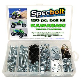 150pc Specbolt Kawasaki Tecate ATV Bolt Kit for Maintenance & Restoration OEM Spec Fasteners KXF250 Quad 84-88 TECATE 4 Wheel & 82-85 TECATE KLT200, KLT250, KXT250, & KLT250 3 Wheel ATVS
