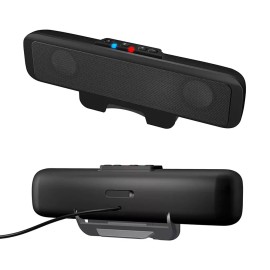 Cyber Acoustics NEW Cyber Acoustics USB Stereo Speaker Bar (CA-2890) – Easily Clamps to Monitor