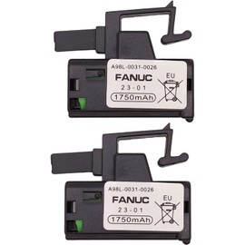 2 PCS A98L-0031-0026 3V 1750mAh PLC Battery for FANUC A02B-0309-K102