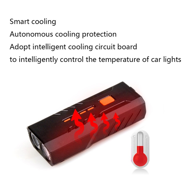 Portable USB Rechargeable Bike Front Light Bicycle Taillight Cycling Light