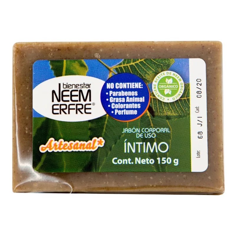 Bienestar Neem Erfre Paq 2 Jabón Intimo Hoja De Neem-bienestar