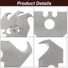 Litoexpe Hook Blade Utility Knife, SK5 Carbon Steel Replacement Blades