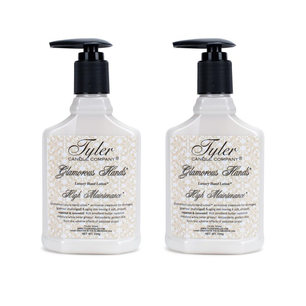 Tyler Glamorous Luxury 8 ounce Hand Lotion Pack of 2,