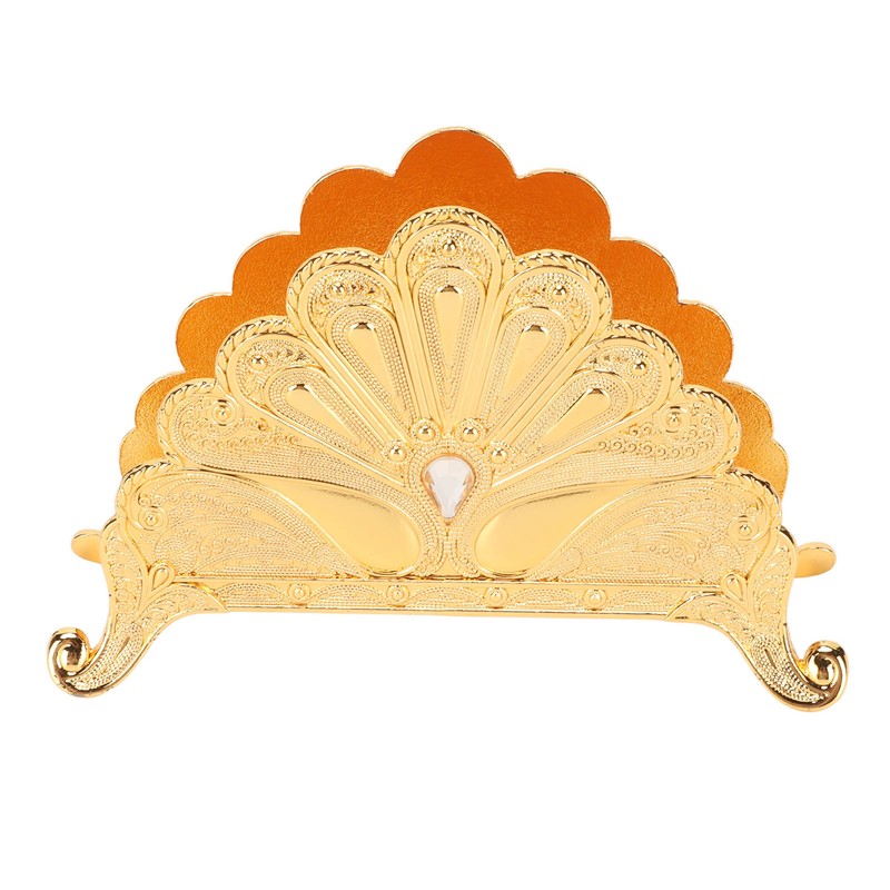 Napkin Holder Classical Metal Peacock Embossed European Style Table Tissue