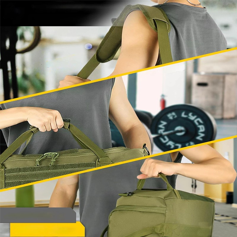 Tactical Duffle Bag Waterproof Gym & Travel Bag with MOLLE