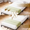 4 Pack White Mattress Slide Stopper, Non-Slip Metal Mattress Gripper