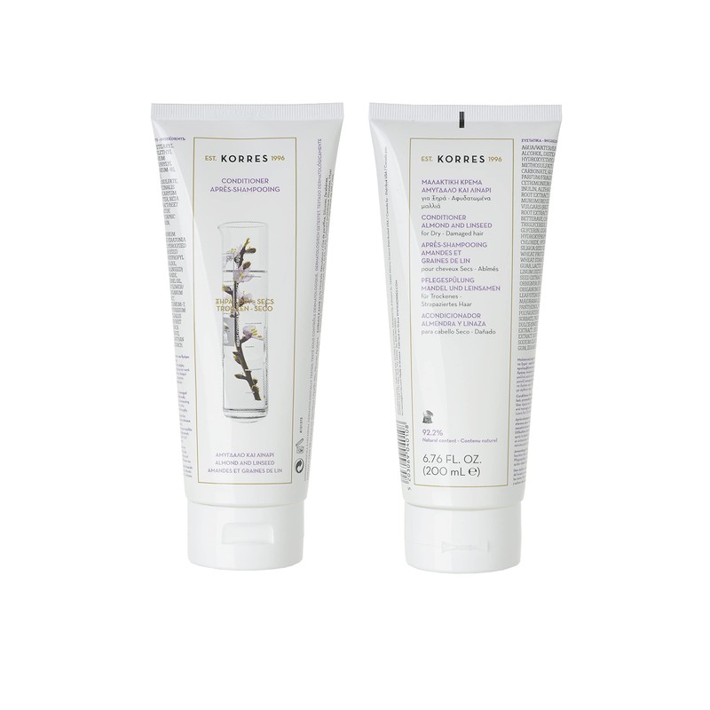 KORRES Conditioner Almond and Linseed for Dry/Damaged Hair 200 ml