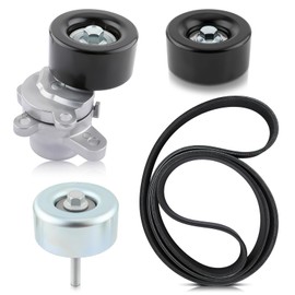 CARBBIA SK107054 Belt Tensioner with Serpentine Belt 7PK1705 Idler Pulley 11925JA11A Compatible with Nissan Altima 2007-2013 Compatible with Maxima Compatible with Murano 2009-2014 SK89676 11955JA10D