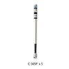 Ohto Ceramic Roller Water-Based Refills C-305P, Black Ink, Metal Body