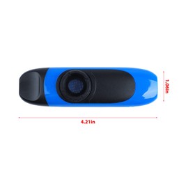 Electric Kazoo 11cm Professional Portable Resin Aluminum Alloy Kazoo Kit with Recorder Membrane Pickup for Performance (Blue)