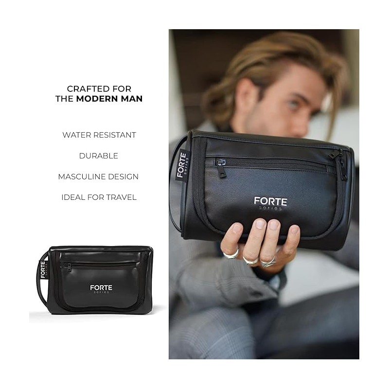 Forte Series Leather Travel Dopp Kit