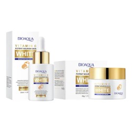 Kit Bioaqua Vitamina Suero Crema Facial Aclarante