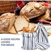 3Pack Reusable Bread Bags for Homemade bread -Plastic Lined- Linen