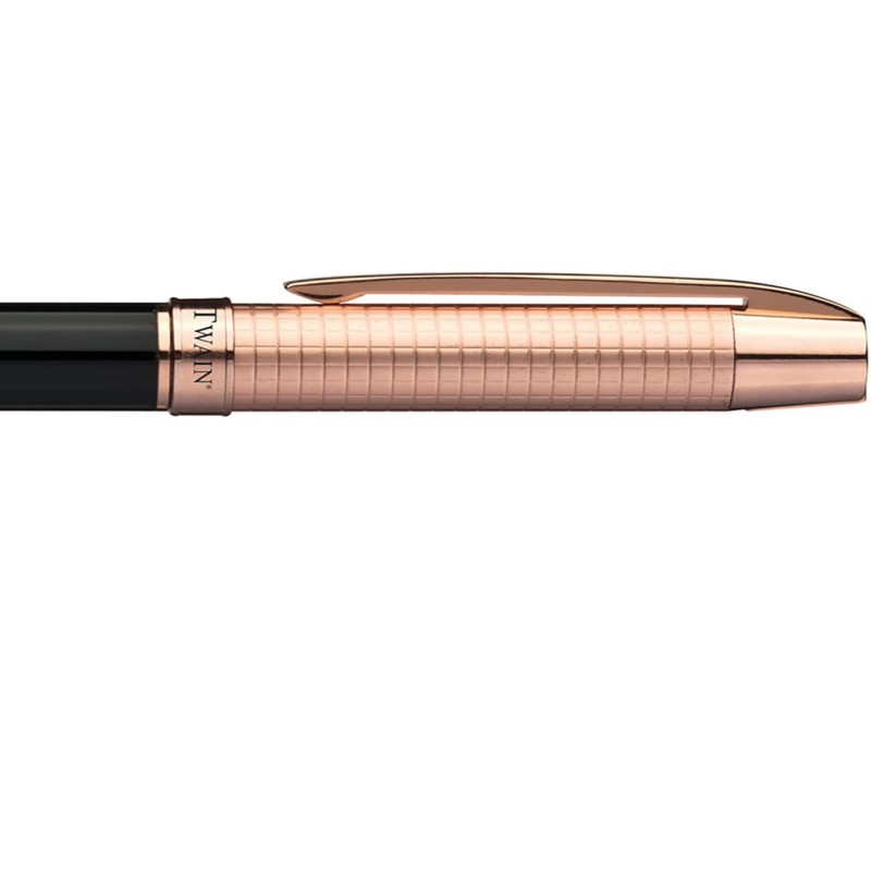 Mark Twain Metal Twist Ballpoint Pen in Copper Design with