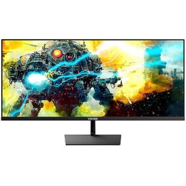 Generic GFI34CB 34"" IPS Ultrawide Full HD Monitor, 21:9 2560 x 1080p, 75Hz 7ms (OD), FreeSync & G-Sync-Compatible, 2X HDMI 2.0, DisplayPort (Renewed), Black