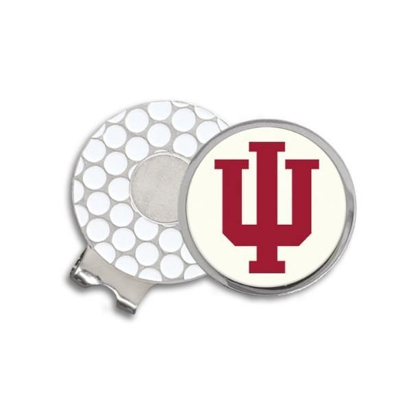 Indiana University Block IU Golf Ball Hat Clip. IMC-Retail