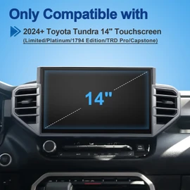 Anti-Glare Matte for Toyota Tundra 2022-2026 Screen Protector, (Limited/Platinum/1794 Edition/TRDPro/Capstone) 14-inch Touchscreen,9H Tempered Glass 2025 Tundra Accessories Anti-Fingerprint 14"