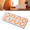 Digital Alarm Clock 3 Levels Brightness Orange Number Desktop LED