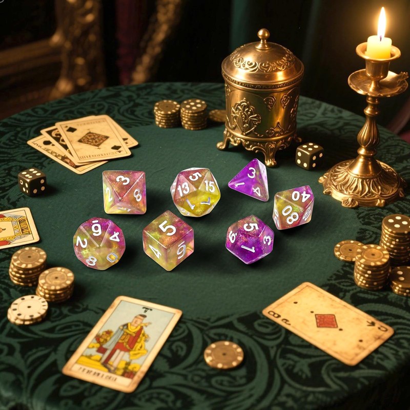 QUTHZZHY D&D D20 D12 D10 D8 D6 D4 - Set